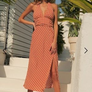 Runaway the Label Emilia halter dress